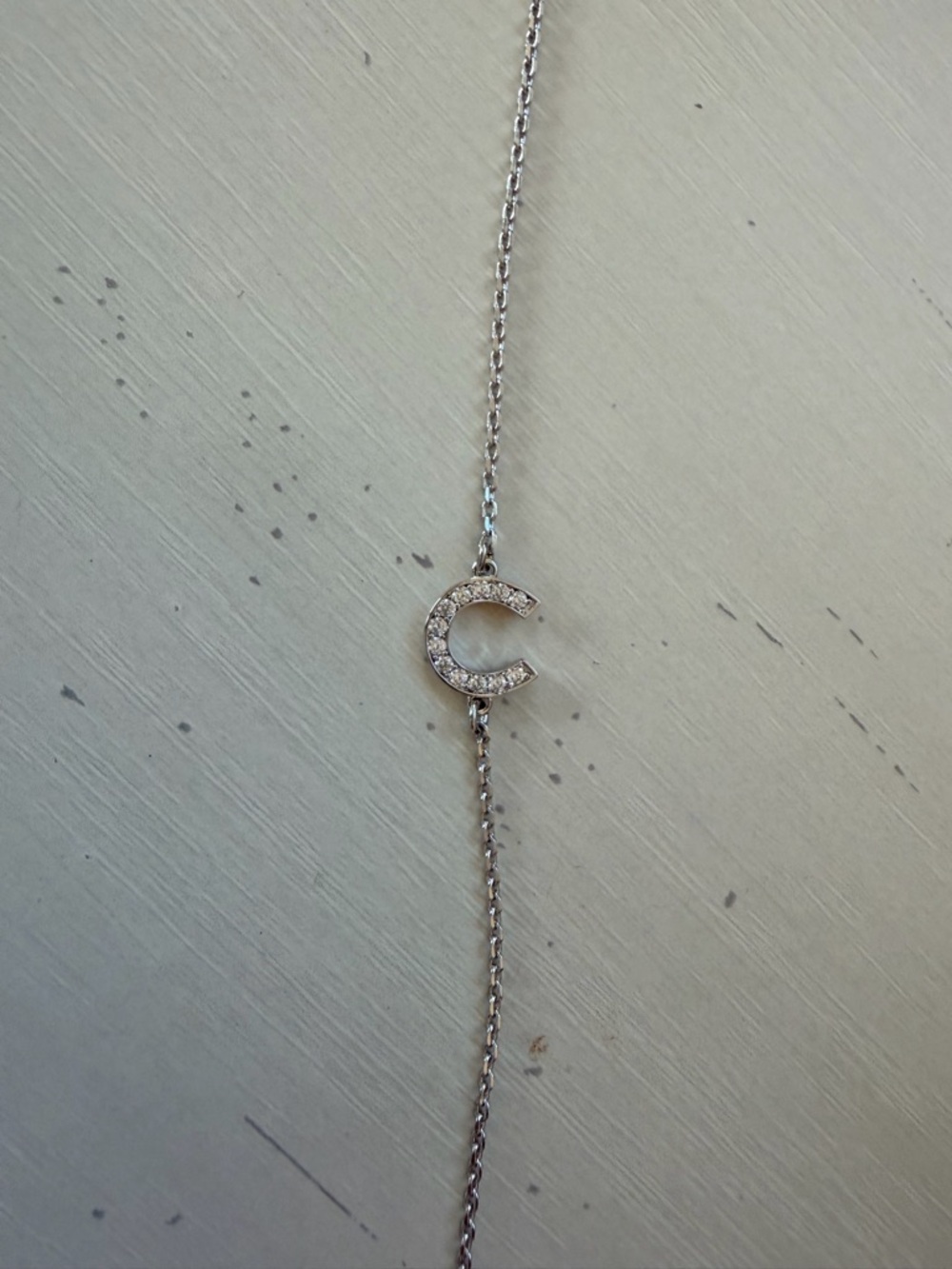 kate spade silver horseshoe bracelet with crystal pave